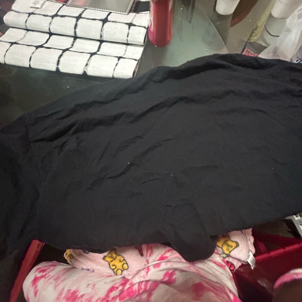 black Crop top shirt